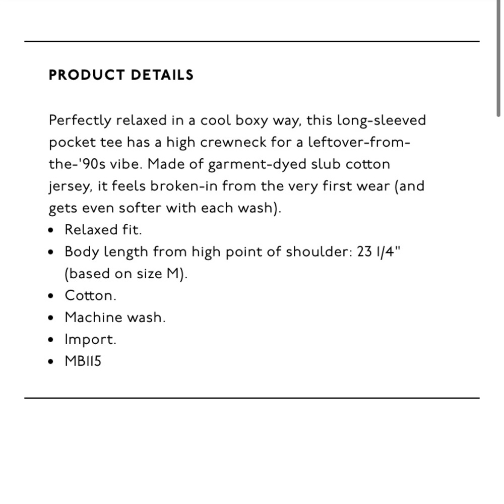 Madewell Garment-dyed Pocket Tee - Picture 5 of 7